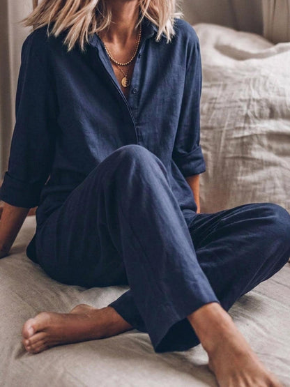 Sophia | Pure Cotton Relaxed Set
