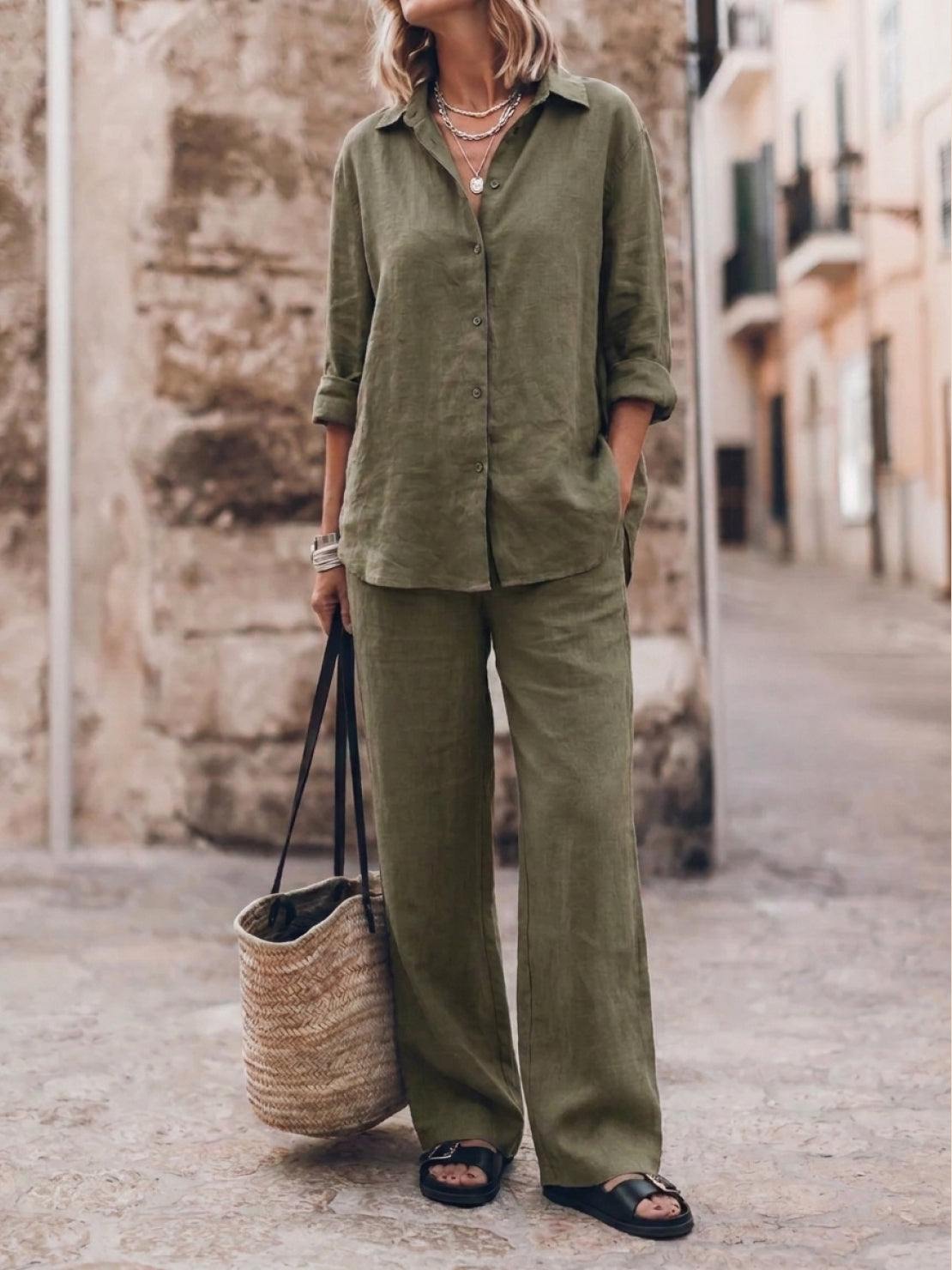 Sophia | Pure Cotton Relaxed Set