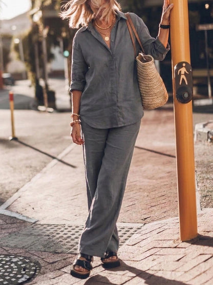 Sophia | Pure Cotton Relaxed Set