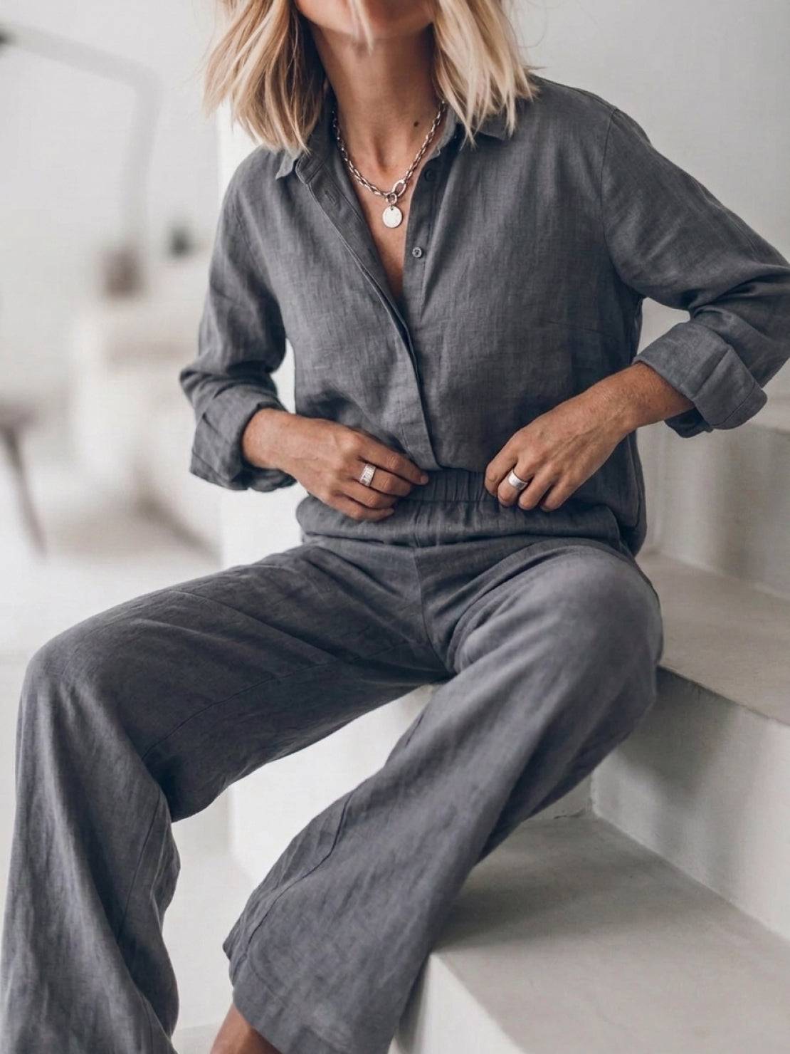 Sophia | Pure Cotton Relaxed Set