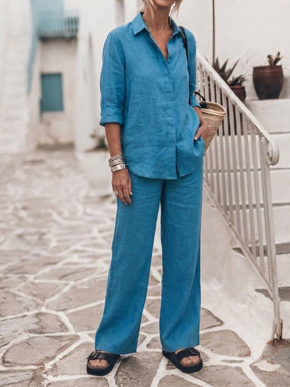 Sophia | Pure Cotton Relaxed Set