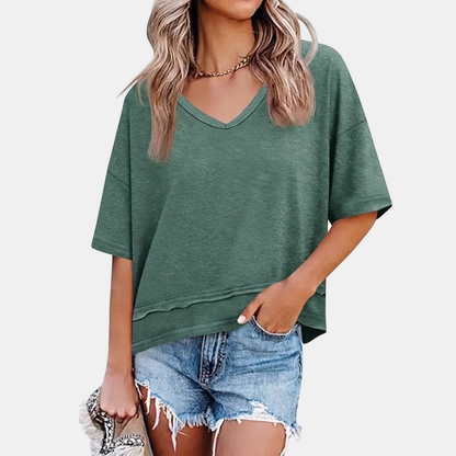 Fenwick V Neck Flowy Top