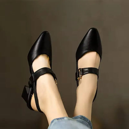 Kendall Leather Slingback Heels