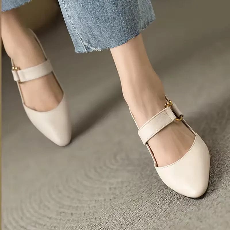 Kendall Leather Slingback Heels