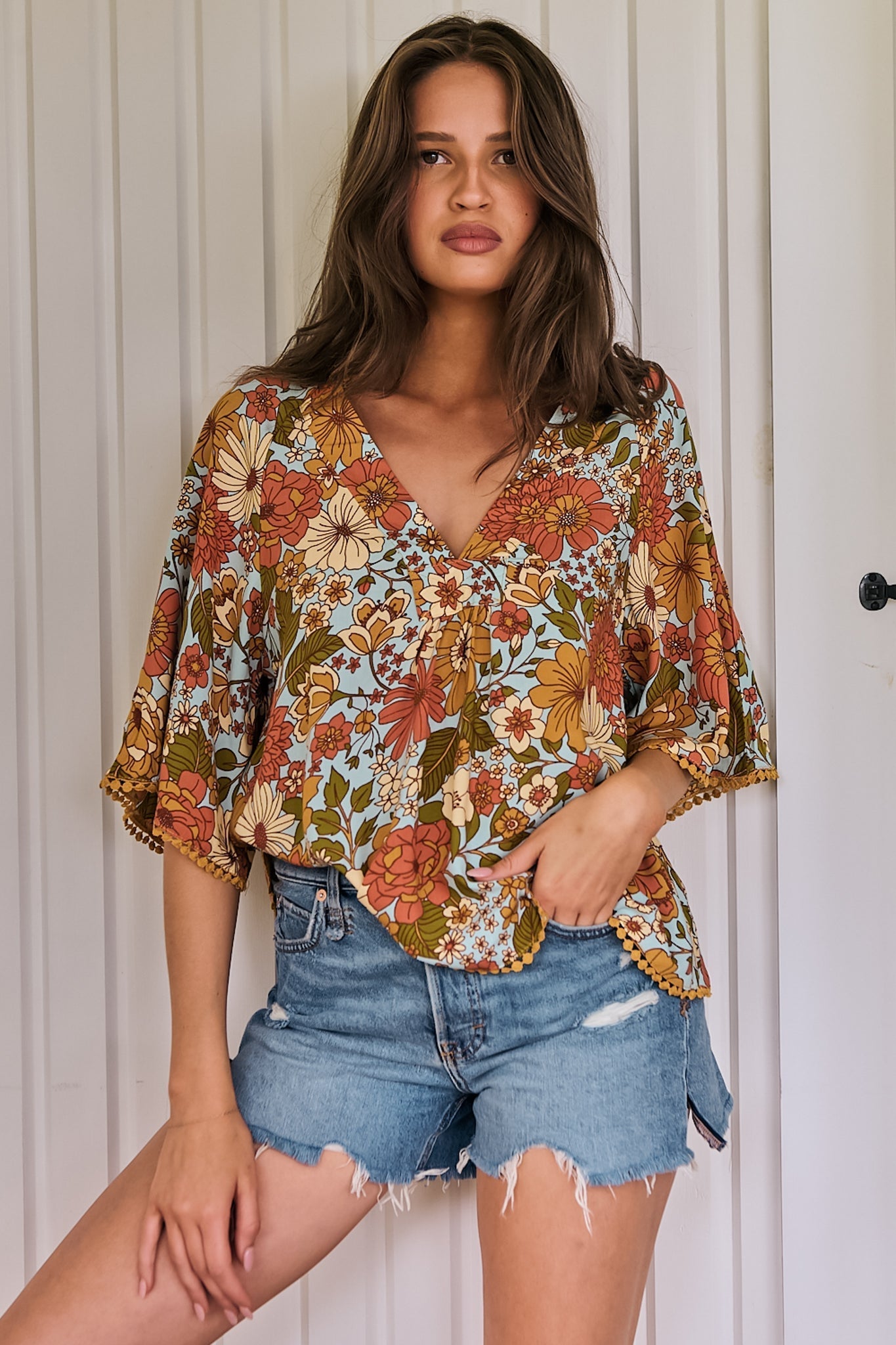 Gabriella | Top in Mimosa Print