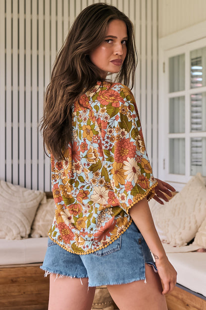 Gabriella | Top in Mimosa Print