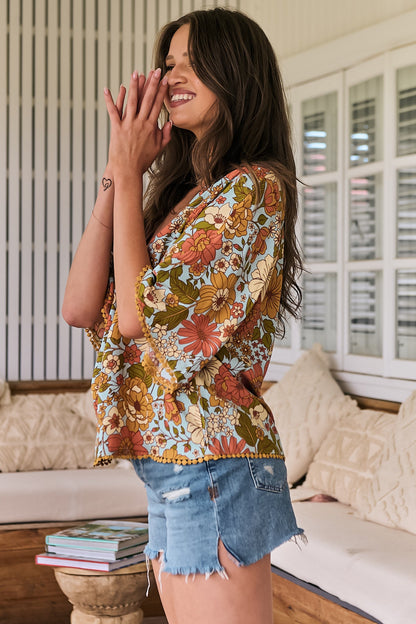 Gabriella | Top in Mimosa Print