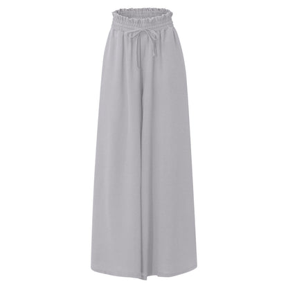 Freya Wide Leg Silk Trousers