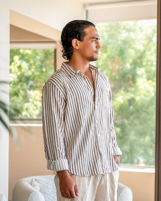 Jasper Striped Cotton Shirt