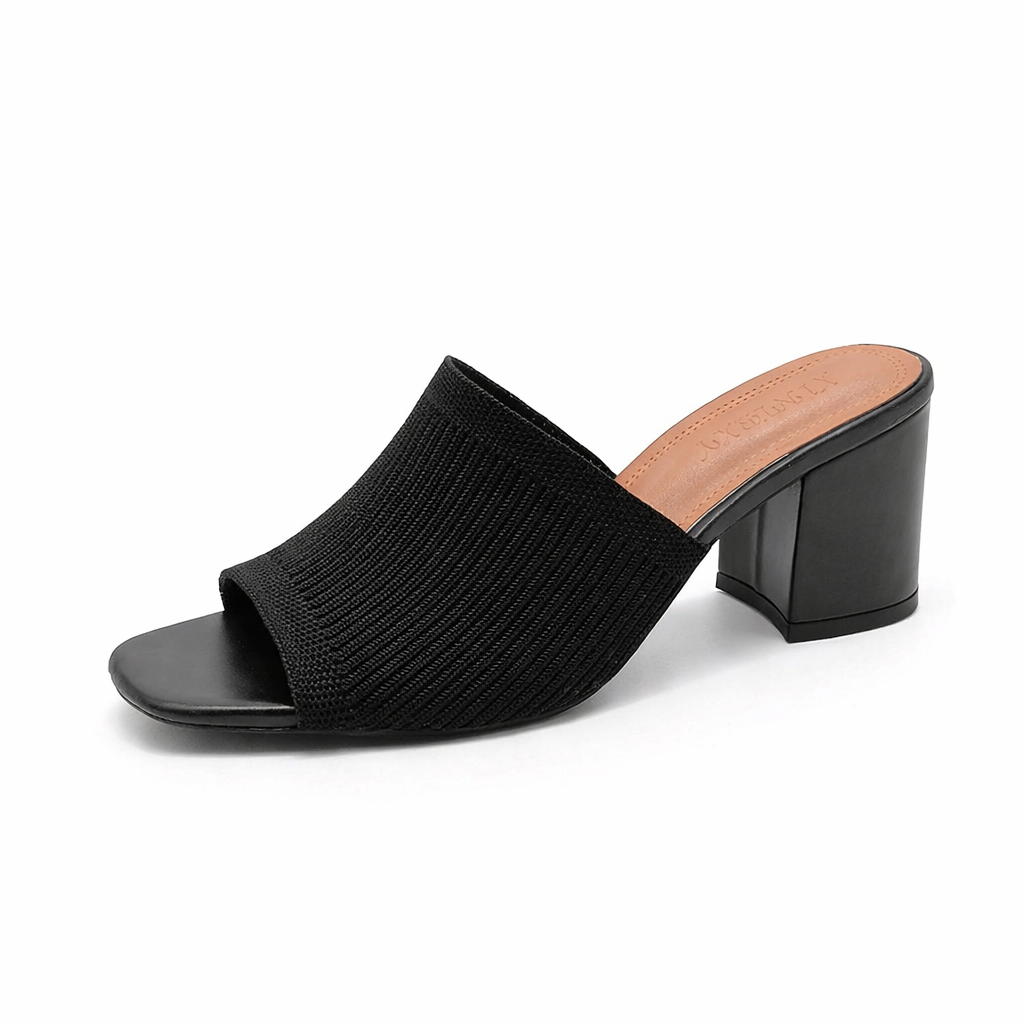 Juno Stretch Block Heel Sandals