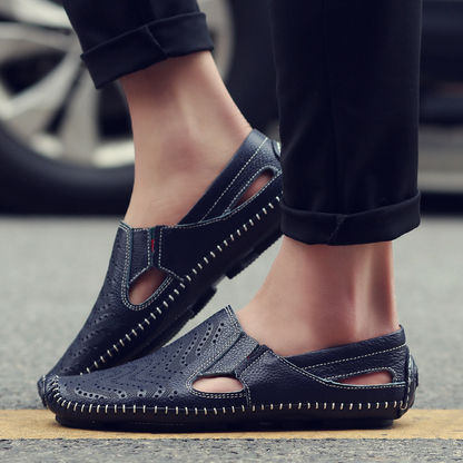 Dante Perforated Leather Loafers