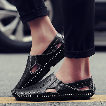Dante Perforated Leather Loafers