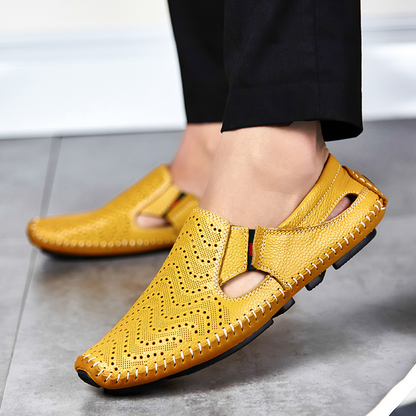Dante Perforated Leather Loafers