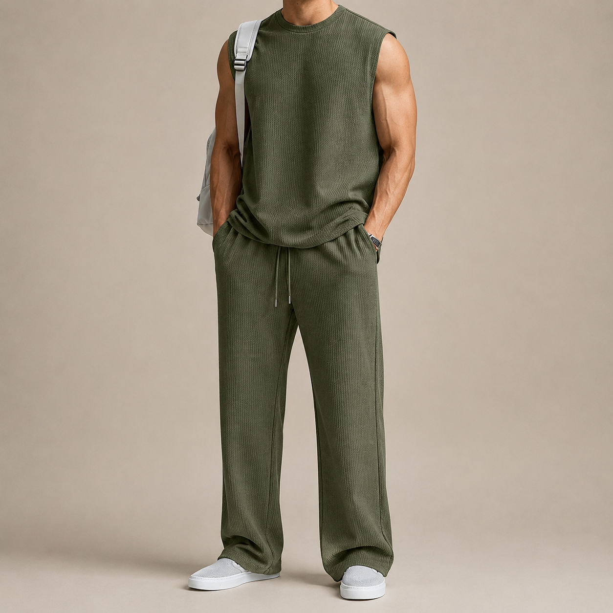 Bryce Knitted Vest And Trouser Set
