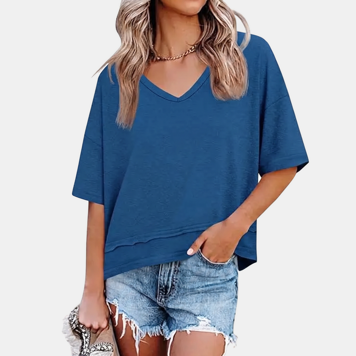 Fenwick V Neck Flowy Top
