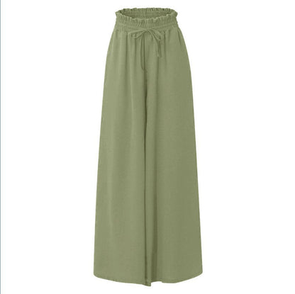 Freya Wide Leg Silk Trousers