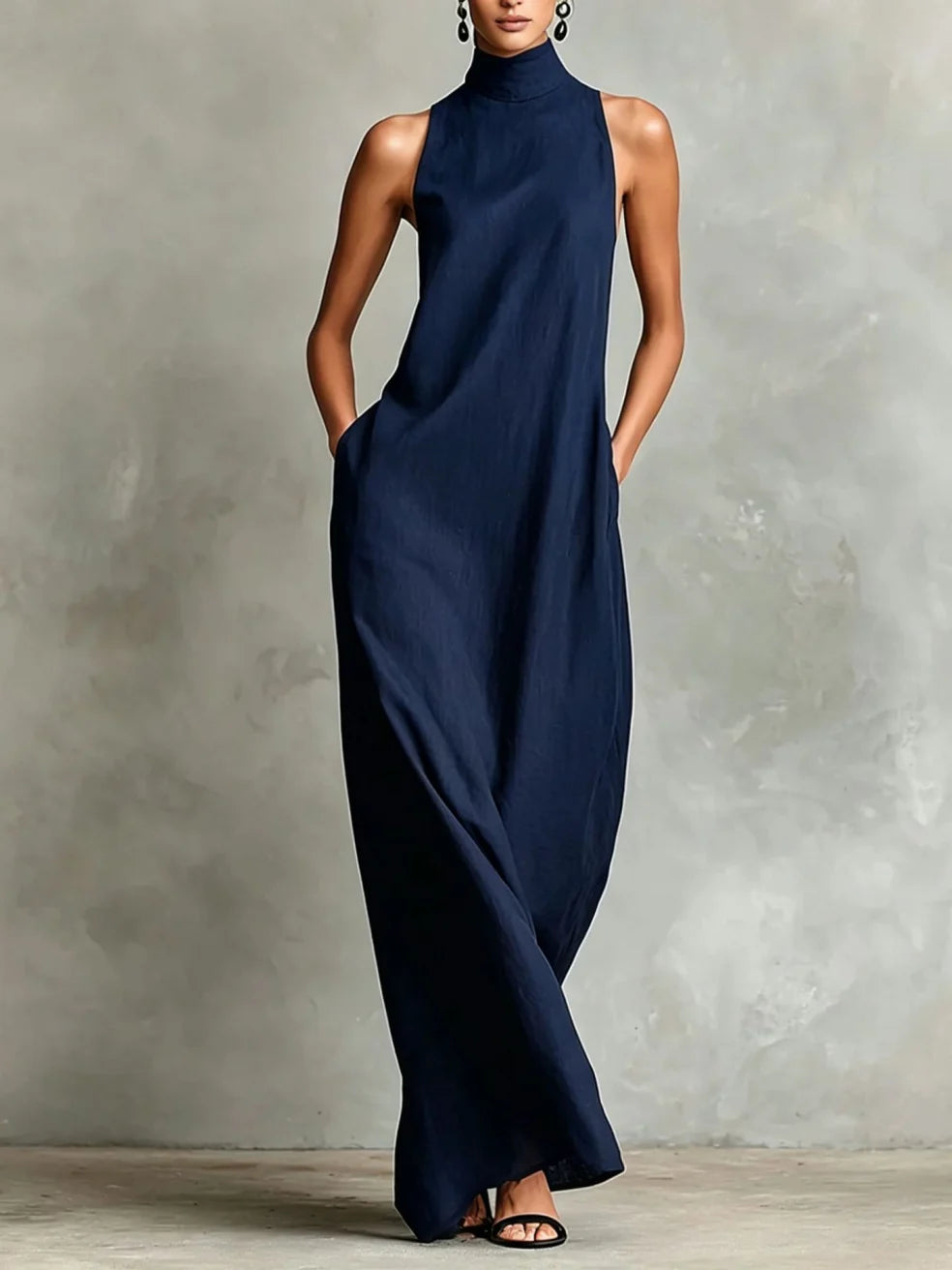 Sutton Roll Neck Column Dress