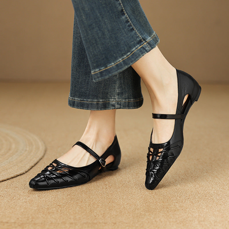 Bexley Leather Mary Jane Flats