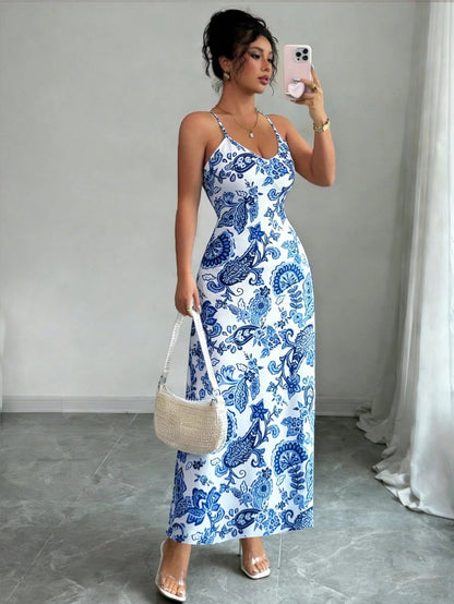 Seren Floral Print Maxi Dress