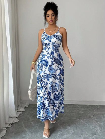 Seren Floral Print Maxi Dress