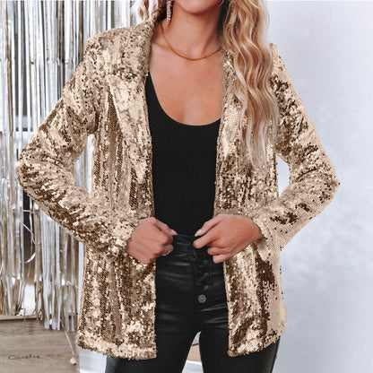 Maren Sequin Lapel Blazer