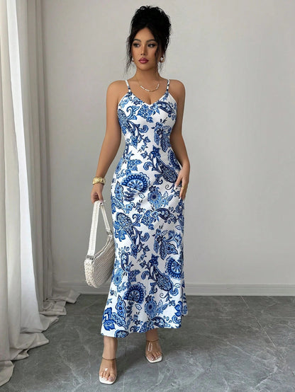 Seren Floral Print Maxi Dress