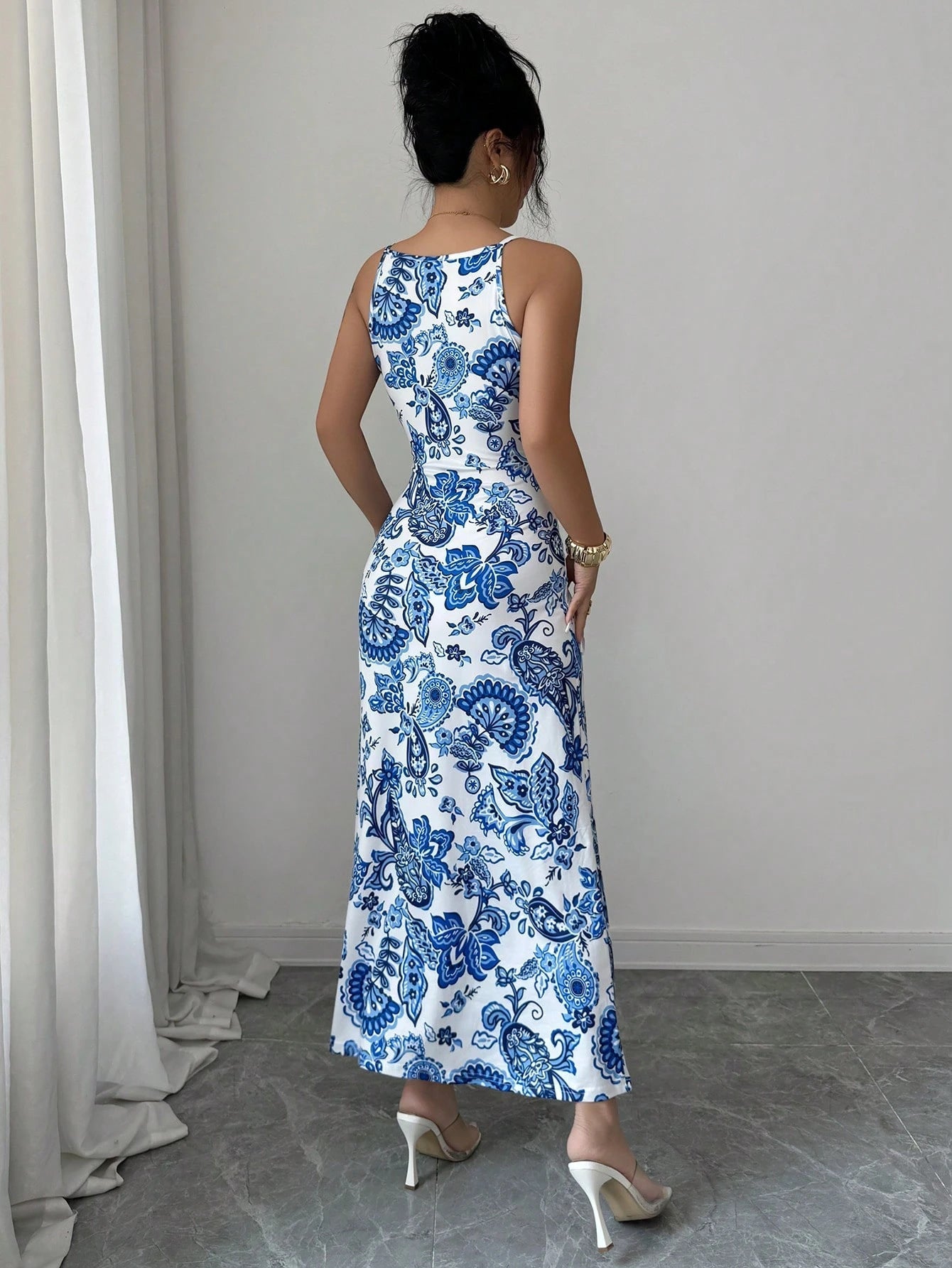 Seren Floral Print Maxi Dress
