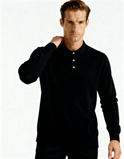 Halden Cashmere Knit Polo