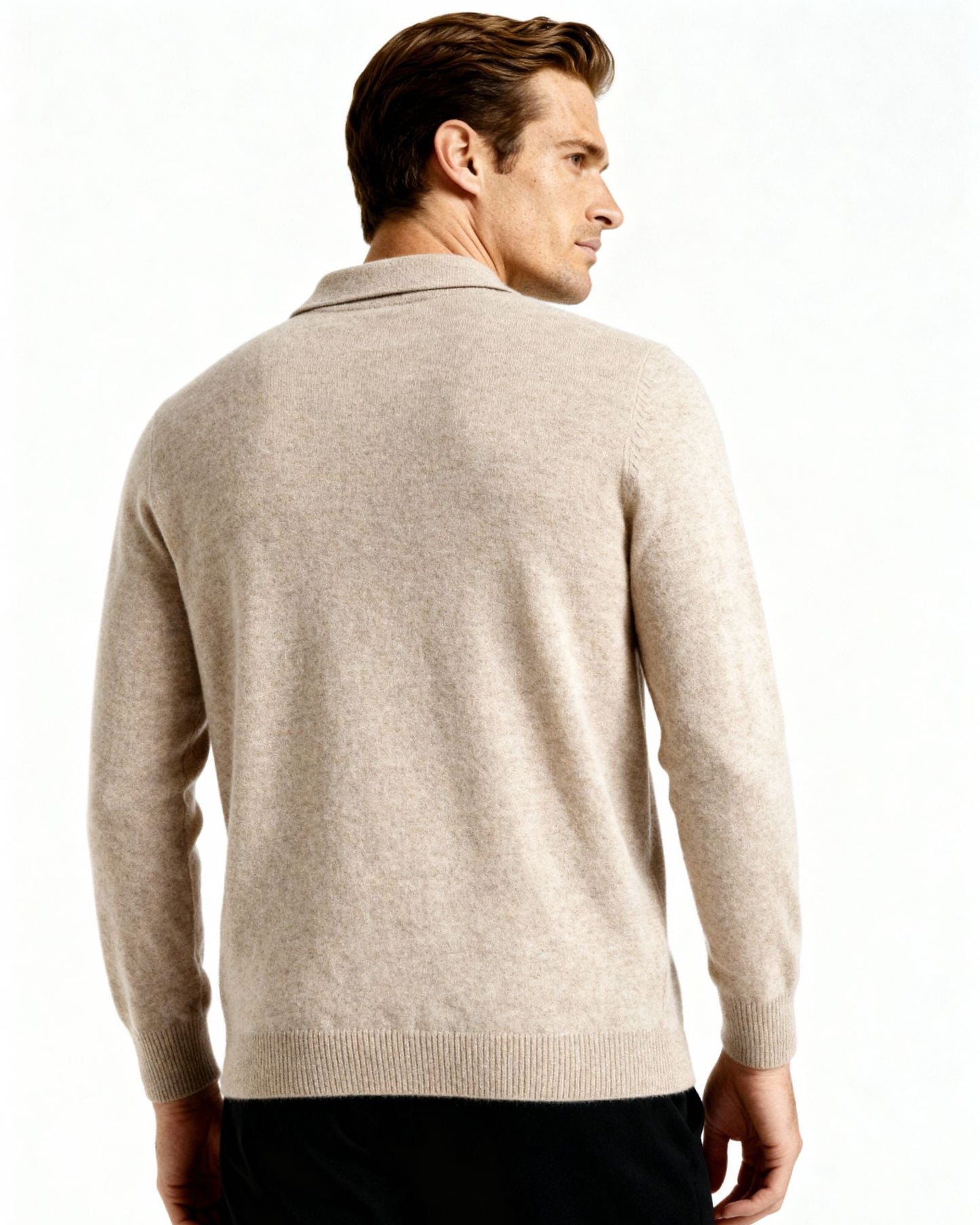 Halden Cashmere Knit Polo