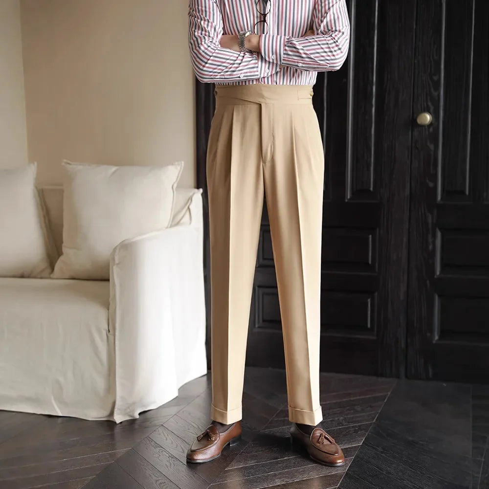 Ludlow Tailored Plaid Trousers