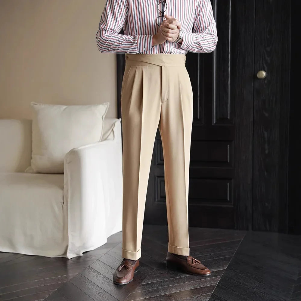 Ludlow Tailored Plaid Trousers