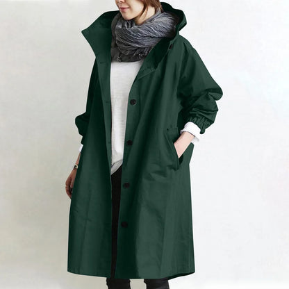 Dora | Hooded Longline Trench Coat