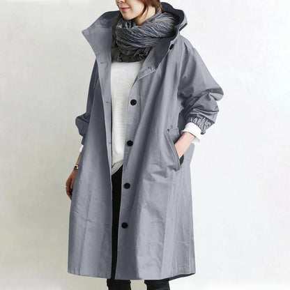 Dora | Hooded Longline Trench Coat