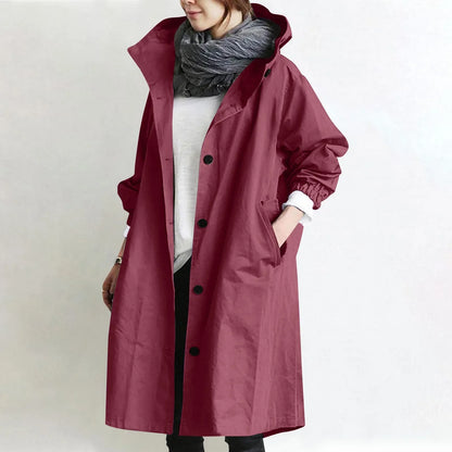 Dora | Hooded Longline Trench Coat