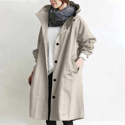 Dora | Hooded Longline Trench Coat
