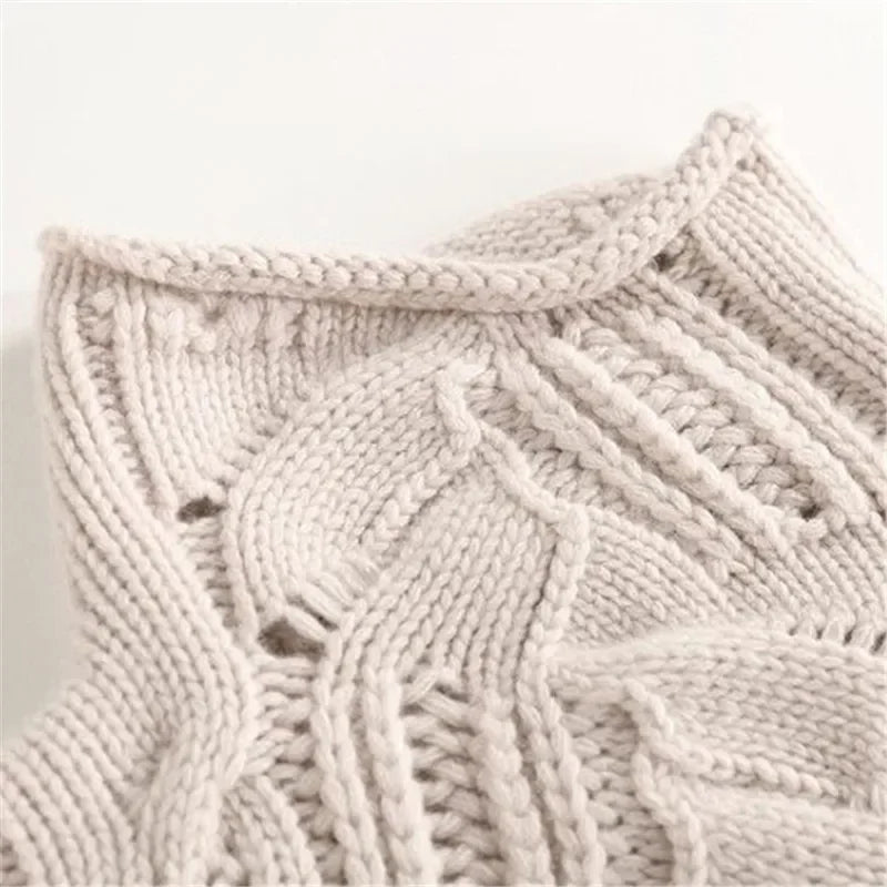 Nora Cable Knit Roll Neck Jumper