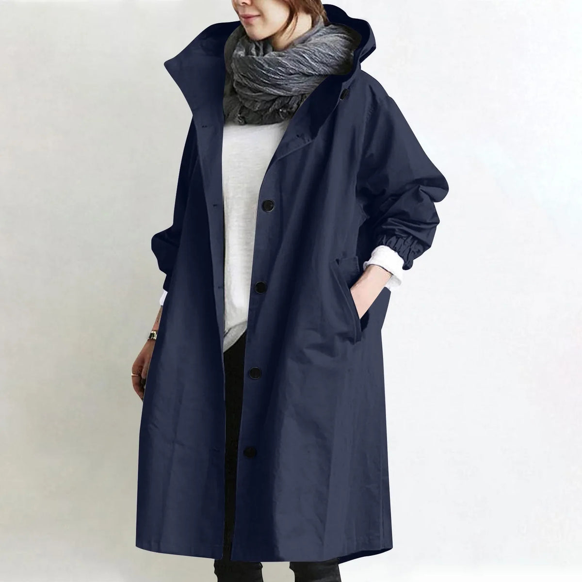 Dora | Hooded Longline Trench Coat