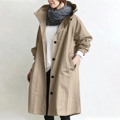 Dora | Hooded Longline Trench Coat