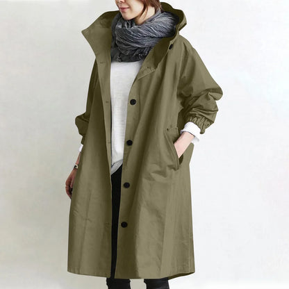 Dora | Hooded Longline Trench Coat