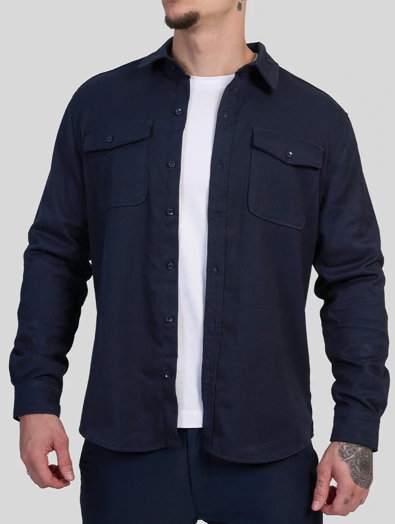 Simon | Overshirt Blu Navy