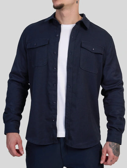 Simon | Overshirt Blu Navy