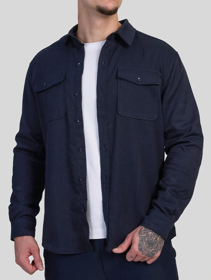 Simon | Overshirt Blu Navy