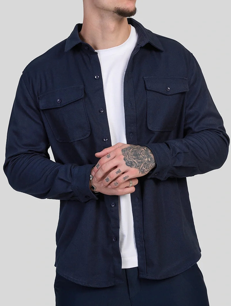 Simon | Overshirt Blu Navy