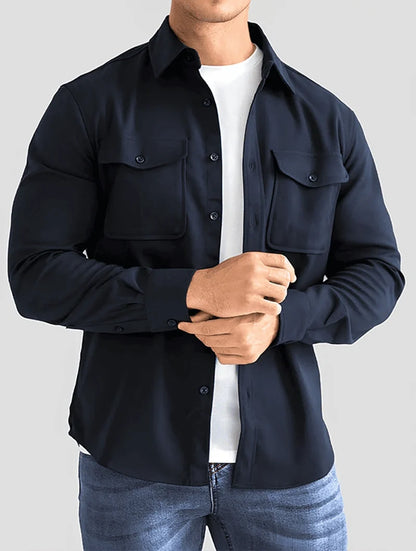Simon | Overshirt Blu Navy