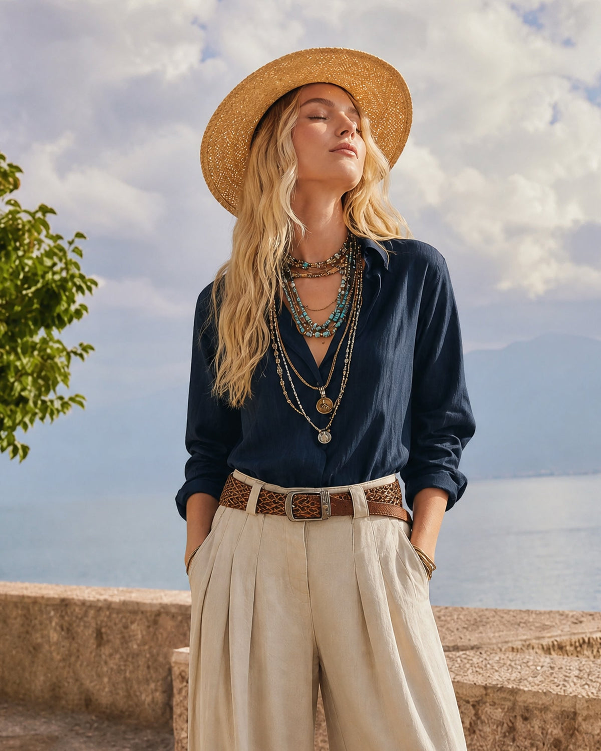 Nora Linen Pullover Shirt