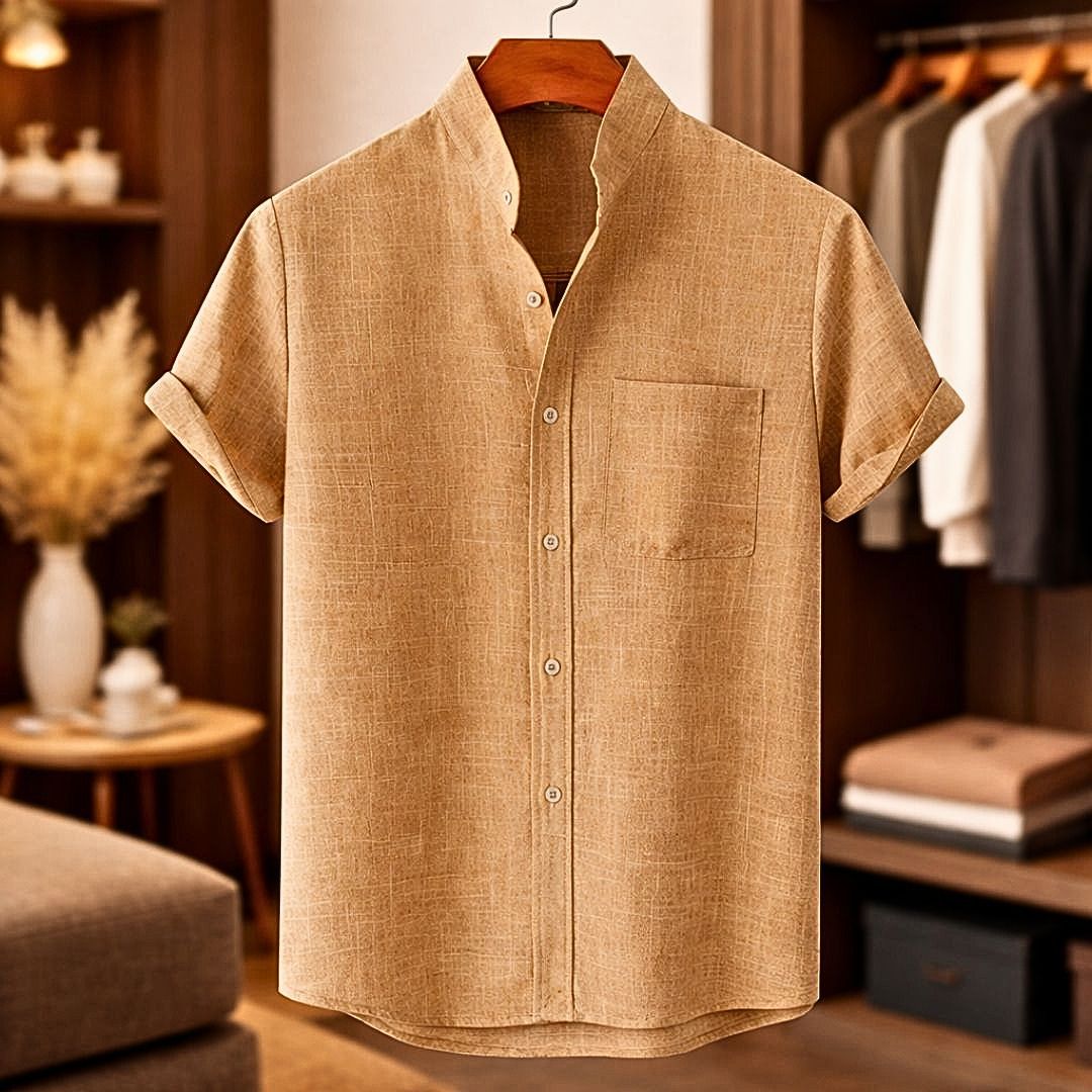 Tobias Short Sleeve Linen Shirt