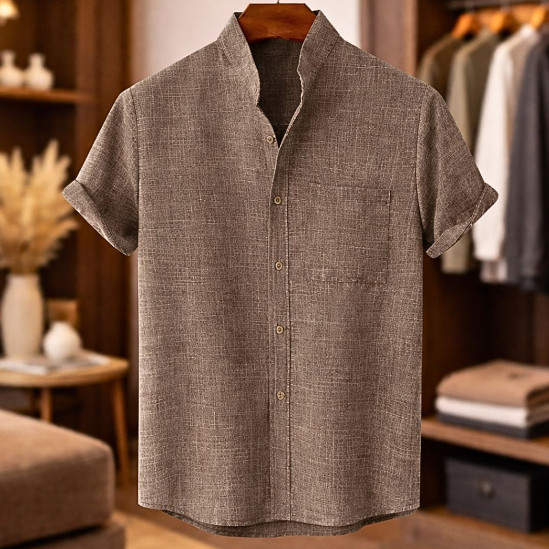 Tobias Short Sleeve Linen Shirt