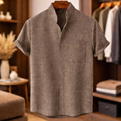 Tobias Short Sleeve Linen Shirt
