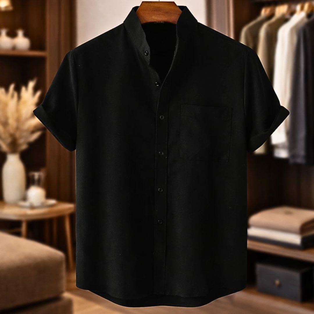 Tobias Short Sleeve Linen Shirt