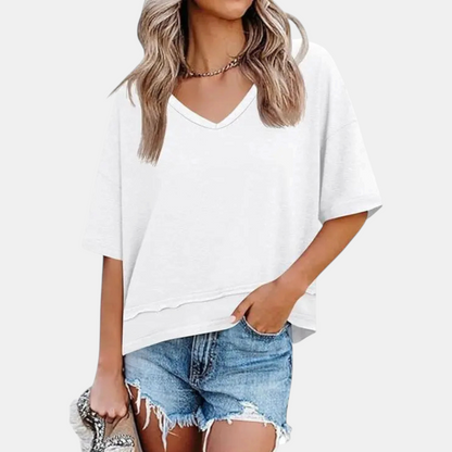 Fenwick V Neck Flowy Top